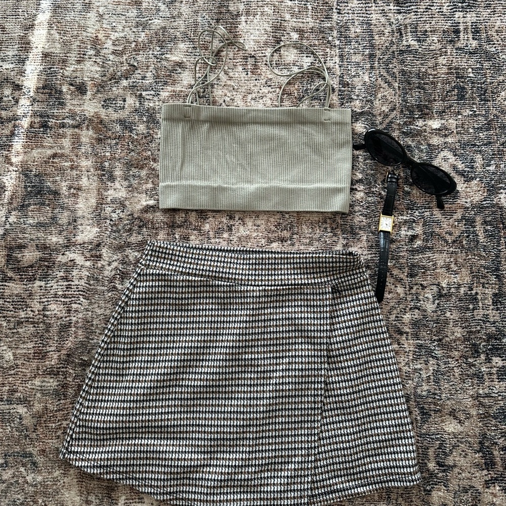 Sunday Best Olive Cropped Tank Top
